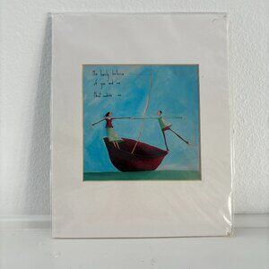 Crispin Korschen Art - Lovely Balance - Boat Art - Romantic Couple